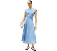 Tommy Hilfiger Damen Kleid Rib Midi Fit & Flare, Blau (Brisk Blue), XXXL
