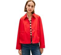 Tommy Hilfiger Damen Übergangsjacke aus Bio-Baumwolle, rot, Gr. XS