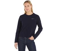 Tommy Hilfiger Damen Langarmshirt Basic, Blau (Desert Sky), XXS