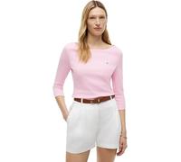 Tommy Hilfiger Damen Langarmshirt Cody mit U-Boot-Ausschnitt, Rosa (Classic Pink), XS