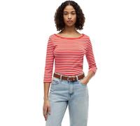 Tommy Hilfiger Cody Boat-neck 3/4 Sleeve Breton Fire Red/ecru Größe: XS | Longsleeves Outlet | Damen | Rot