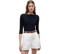 Tommy Hilfiger Damen Langarmshirt New Cody Slim U-Boot-Ausschnitt Nos Desert Sky XS