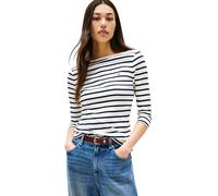 Tommy Hilfiger Damen Langarmshirt New Cody Slim U-Boot-Ausschnitt, Mehrfarbig (Breton/ECU/Dark Night Navy), L