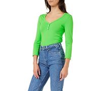Tommy Hilfiger Damen Langarmshirt Slim 5X2 Rib Basic, Grün (Spring Lime), S