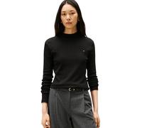 Tommy Hilfiger Damen Langarmshirt Slim Cody Mock-Neck, Schwarz (Black), XXL