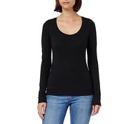 Tommy Hilfiger Damen Langarmshirt Slim Modern Basic, Schwarz (Black), L