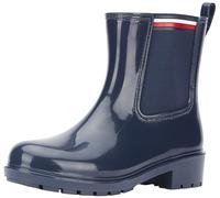 Tommy Hilfiger Damen Low Boot Stiefel Gummistiefel, (Space Blue), 37