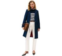 Tommy Hilfiger Damen Mantel Classic Wool Einreihig, Blau (Dark Night Navy), 42