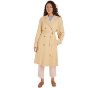Tommy Hilfiger Damen Mantel Trenchcoat, Beige (Harvest Wheat), 32