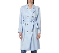 Tommy Hilfiger Damen Mantel Trenchcoat, Blau (Breezy Blue), 44