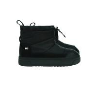 Tommy Hilfiger Damen Mid Boot Stiefel Flag Nylon Mini Snowboot Plateau, Schwarz (Black), 37