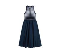 Tommy Hilfiger Damen Midikleid Baumwolle, dunkelblau, Gr. M