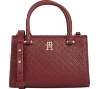 Tommy Hilfiger Damen Monogram Mini Tote Bag with Removable Crossbody Strap Umhängetasche, Himbeertrüffel