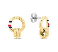 Tommy Hilfiger Damen-Ohrhänger im Kordelstil, goldfarben