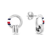 Tommy Hilfiger Damen-Ohrhänger, silberfarben