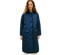 Steppmantel TOMMY HILFIGER "PADDED FLAG QUILTED COAT", Damen, Gr. L (40), schwarz night navy, Web, Obermaterial: 100% Polyester, unifarben, regular fit, Mäntel Steppmantel (82617155-L) schwarz night n