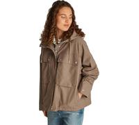 Tommy Hilfiger Damen Parka Cotton Nylon Short mit Kapuze, Braun (Tundra Brown), 40