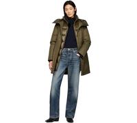 Tommy Hilfiger Damen Parka Nylon Mix Padded Parka Gesteppt, Mehrfarbig (Army Green), XS