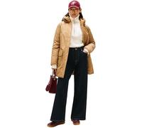 Tommy Hilfiger Damen Parka Padded Nylon mit Kapuze, Beige (Safari Canvas), M