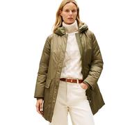 Wintermantel TOMMY HILFIGER "PADDED NYLON REG PARKA", Damen, Gr. XXXL(46), grün (utility olive), Web, Obermaterial: 59% Baumwolle, 41% Polyester, unifarben, Mäntel Wintermantel (84135366-XXXL) utility