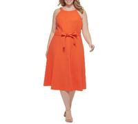 Tommy Hilfiger Damen Passendes und ausgestelltes Kleid, Grenadine, 50 Mehr