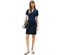 Polokleid TOMMY HILFIGER "1985 RWB TIP SLIM POLO DRS", Damen, Gr. XS (34), N-Gr, blau (schwarz night navy), Jersey, Obermaterial: 96% Baumwolle, 4% Elasthan, unifarben, slim fit, Kleider Polokleid (29