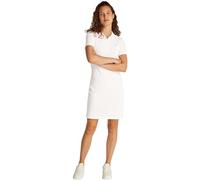 Tommy Hilfiger Damen Polokleid 1985 Slim Pique Slim Fit, Weiß (Ecru), S