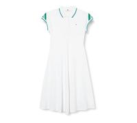 Tommy Hilfiger Damen Polokleid Knielang, Weiß (Th Optic White), XXL