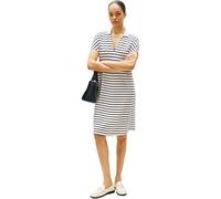 Tommy Hilfiger Damen Polokleid Lyocell Tipping Kurzarm
