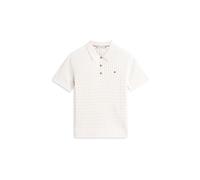 Tommy Hilfiger Damen Poloshirt aus Baumwolle, ivory, Gr. S