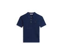 Tommy Hilfiger Damen Poloshirt aus Baumwolle, marine, Gr. S