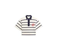 Tommy Hilfiger Damen Poloshirt aus Bio-Baumwolle, offwhite, Gr. S