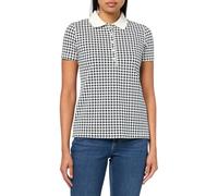 Tommy Hilfiger Damen-Poloshirt, Elfenbein/Sky Capt, Groß