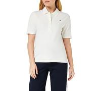 Poloshirt TOMMY HILFIGER "1985 REG PIQUE POLO SS" Gr. L (40), beige (ecru) Damen Shirts T-Shirts mit auffälliger 5-Knopf-Leiste und Tommy Hilfiger Logostickerei (10407754-L)