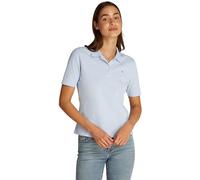 Tommy Hilfiger Damen Poloshirt Kurzarm 1985 Pique Regular Fit, Blau (Breezy Blue), XL
