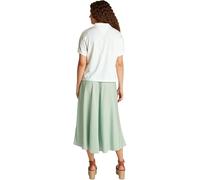 Tommy Hilfiger Damen Poloshirt Kurzarm Lyocell Relaxed ohne Knopfleiste, Weiß (Ecru), L