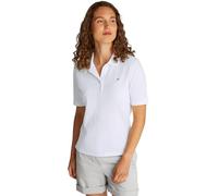 Tommy Hilfiger Damen Poloshirt Kurzarm Regular Fit, Weiß (Ecru), XS