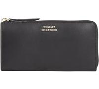 Tommy Hilfiger Damen Portemonnaie Hilfiger Leather Lrg Za Groß, Schwarz (Black), Einheitsgröße