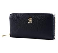 Tommy Hilfiger Damen Portemonnaie TH Emblem Large Groß, Blau (Space Blue), Einheitsgröße