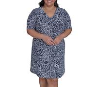 Tommy Hilfiger Damen Puff Sleeve V-Neck Shift Mini Dress Kleid