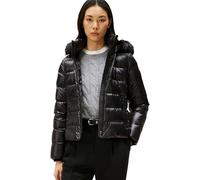 Tommy Hilfiger Slim Fit Daunenjacke in glänzender Optik in BLACK, Größe M