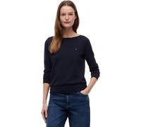 Tommy Hilfiger Damen Pullover Co Jersey Stitch Sweater U-Boot-Ausschnitt