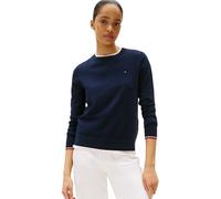 Tommy Hilfiger Damen Pullover Jersey Fine mit Rundhalsausschnitt, Blau (Dark Night Navy Gs), XXXL