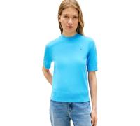 Tommy Hilfiger Damen Pullover Jersey Kurzarm, Blau (Frigid Blue), M