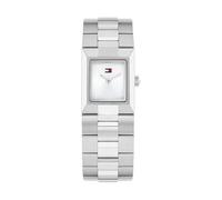 Tommy Hilfiger Damen-Quarzuhr mit Rechteckigem Gehäuse und Edelstahlarmband