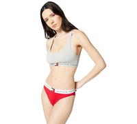 Tommy Hilfiger Damen Racerback EXT.Sizes Uw0Uw06221 Bralette, Grey (Light Grey Heather), L