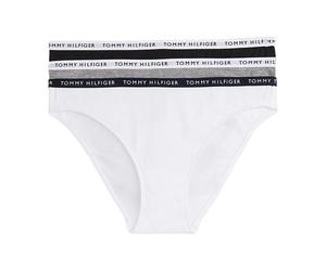 Tommy Hilfiger Damen RECYCLED ESSENTIALS 3er Pack Bikini-Slip - Mittelgrau meliert/Weiß/Schwarz SM