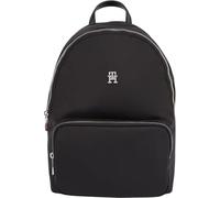 Cityrucksack TOMMY HILFIGER "POPPY NEW BACKPACK" Gr. B/H/T: 30 cm x 40 cm x 13 cm, schwarz (black) Rucksäcke in dezentem Stil (81396908-0)