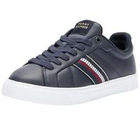 Tommy Hilfiger Damen Runner Sneaker aus Leder, Blau (Space Blue), 37