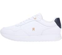 Tommy Hilfiger Damen Runner Sneaker Corporate Mix aus Leder, Mehrfarbig (RWB), 36